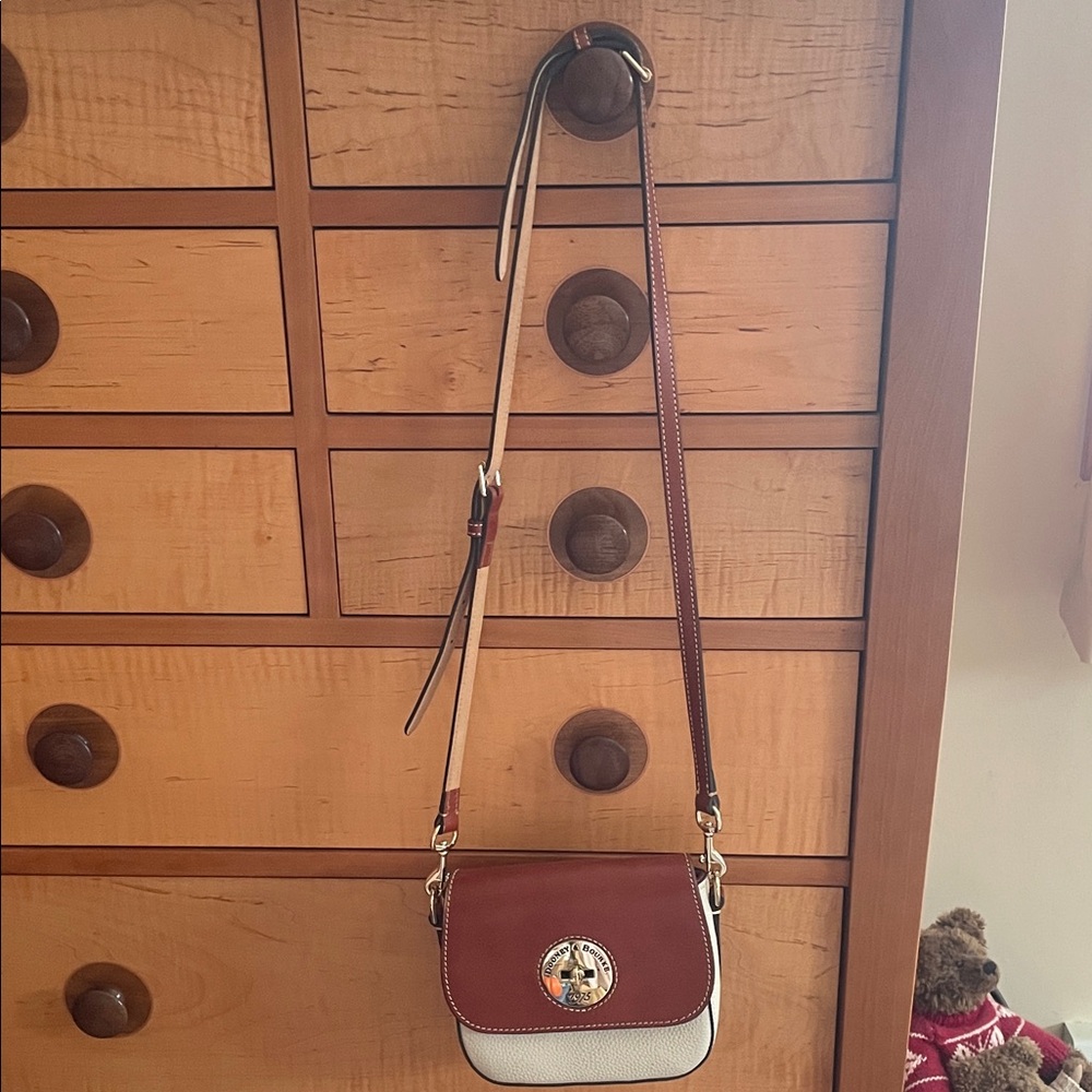 Dooney & Bourke Red and White Crossbody Bag